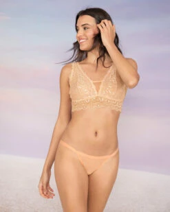 Fierce Almost-Plunge Sheer Lace Bralette -Leonisa Sale Store 011971 290 1200X1500 3