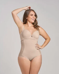 High-Waisted Tulle-Lined Shapewear Knicker Mild Tummy Control -Leonisa Sale Store 012988 802 1200X1500 2021 1