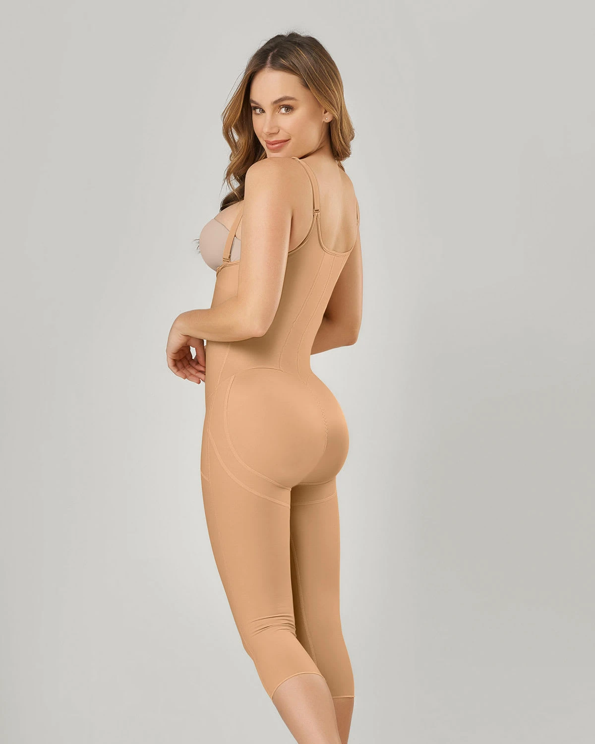 Hook-and-Zip Mid-Calf Sculpting Body Shaper 5 Hook-and-Zip Mid-Calf Sculpting Body Shaper - Image 3