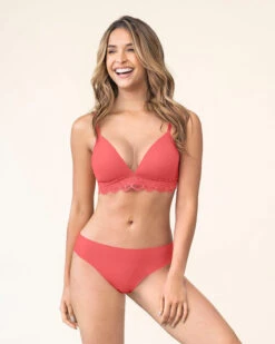 Comfy Deep V-neck Lace Accent Bralette -Leonisa Sale Store 091032 344 1200X1500 4