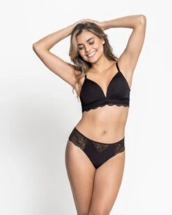 Comfy Deep V-neck Lace Accent Bralette -Leonisa Sale Store 091032 700 1200x1500 2022 UPD 3