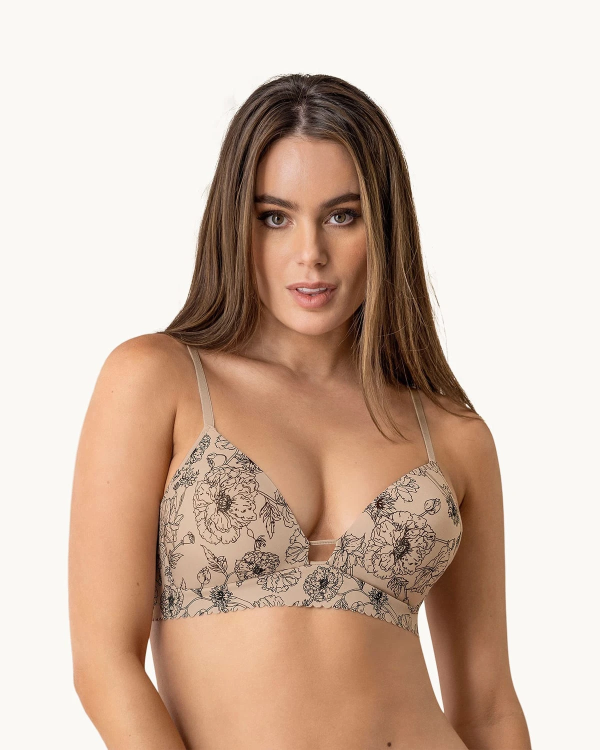 Plunge Wireless Scalloped Trim Bra The Perfect Comfort Bra 15 Plunge Wireless Scalloped Trim Bra The Perfect Comfort Bra - Image 13