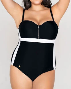 One-Piece Slimming Tummy Compression Swimsuit -Leonisa Sale Store 190664BL 700 1200x1500 2022 4