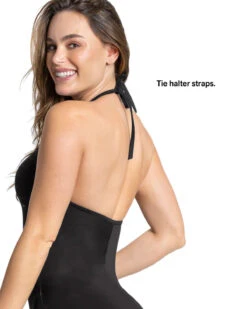 One-Piece Striped Mesh Overlay Slimming Swimsuit -Leonisa Sale Store 190980b 700 1200x1500 lang eu 4