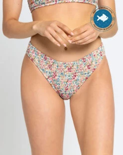 Eco-Friendly Cheeky High-Leg Bikini Bottom