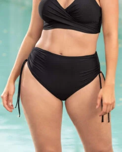 Eco-Friendly High Waisted Slimming Bikini Bottom