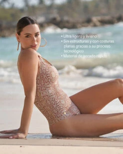 Scoop Back Cheeky Scalloped One-Piece Shaper Swimsuit -Leonisa Sale Store 19A045 318 1200X1500 4