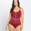 Ribbed One-Piece Slimming Swimsuit 2 Ribbed One-Piece Slimming Swimsuit -Leonisa Sale Store 19A055M 484 1200X1500 usa 1