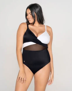 Cross-Front Contrast Graphic One-Piece Slimming Swimsuit 14 Cross-Front Contrast Graphic One-Piece Slimming Swimsuit -Leonisa Sale Store 19A057L 700 1200x1500 2022 1