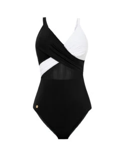 Cross-Front Contrast Graphic One-Piece Slimming Swimsuit 16 Cross-Front Contrast Graphic One-Piece Slimming Swimsuit -Leonisa Sale Store 19A057 700 1200x1500 2022 RENDER 1
