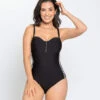 Convertible Zip Top One-Piece Slimming Swimsuit 1 Convertible Zip Top One-Piece Slimming Swimsuit -Leonisa Sale Store 19A072N 700 1200X1500 usa 1