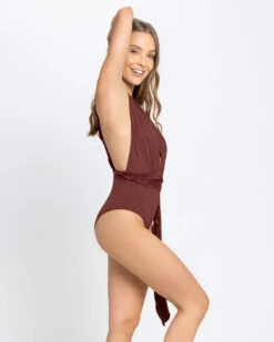 Eco-Friendly Tie Strap One-Piece Swimsuit Made Of Recycled Plastic 9 Eco-Friendly Tie Strap One-Piece Swimsuit Made Of Recycled Plastic -Leonisa Sale Store 19A087N A21 1200X1500 usa 4