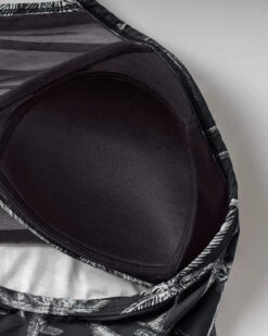 One-Piece Sheer Stripe High-Neck Slimming Swimsuit -Leonisa Sale Store 19A106N 701 1200X1500 usa 4