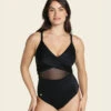 Slimming One Piece Swimsuit With Tulle And Draped Details 2 Slimming One Piece Swimsuit With Tulle And Draped Details -Leonisa Sale Store 19A124S 700 1200x1500 2023 UPD 1
