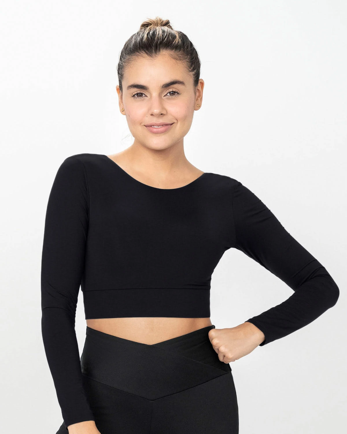 Long Sleeve Sports Crop Top 3 Long Sleeve Sports Crop Top