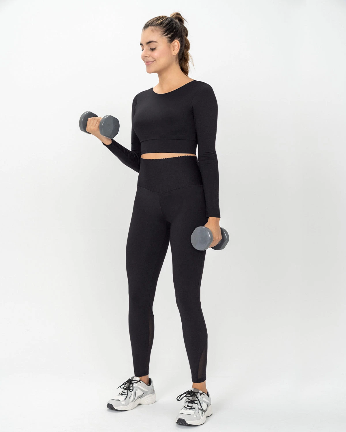 Long Sleeve Sports Crop Top 5 Long Sleeve Sports Crop Top - Image 3