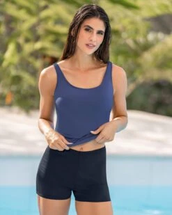Tankini Swimsuit With Supportive Top And Shorts Bottom 8 Tankini Swimsuit With Supportive Top And Shorts Bottom -Leonisa Sale Store 201572 512 1200X1500 3