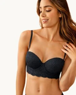 Lace Balconet-Style Push Up Bra With Wide Underbust Band -Leonisa Sale Store 71330 700 1200x1500 2021 3