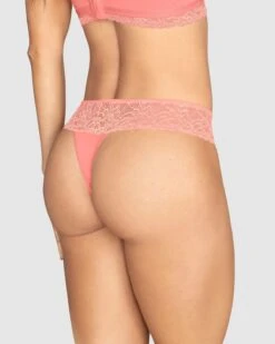 Hiphugger Thongknicker With Floral Lace Detailing